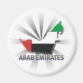 Arab Emirates Flag Map 2.0 Magnet (Vorne)