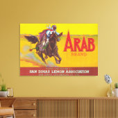 Arab Lemon LabelSan Dimas, CA Leinwanddruck (Insitu (Wohnzimmer))