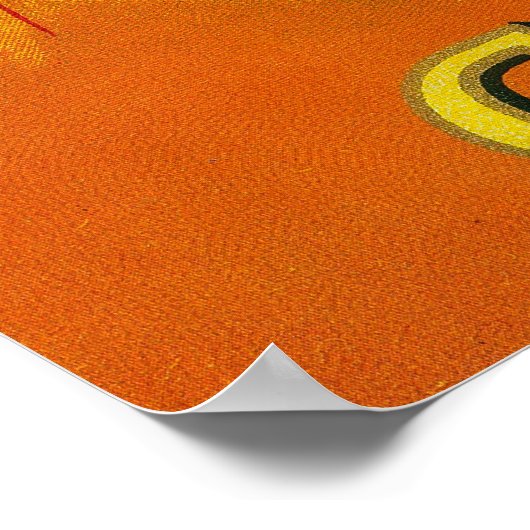 Arab Man Coffee Label Poster (Ecke)