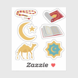 Arab Ramadan Eid Muslim Holiday Islamic Stickers Aufkleber