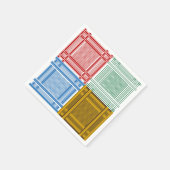 Arab Shemagh Scarves Paper Napkins Serviette (Ecke)