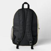 Arabella Cascading Modernes Blumenmuster Bedruckter Rucksack (Rückseite)