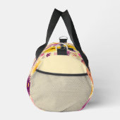 Arabella Cascading Modernes Blumenmuster Duffle Bag (Rechts)