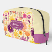 Arabella Cascading Modernes Blumenmuster Waschbeutel (Rechte Ecke)