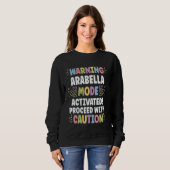 ARABELLA Personalisierter Name Funny Niedlich Cust Sweatshirt (Vorne ganz)