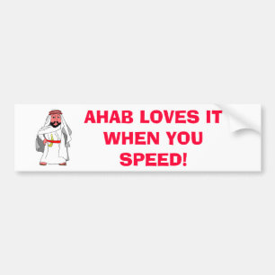 Araber, AHAB LIEBEN ES, WENN SIE BESCHLEUNIGEN! Autoaufkleber