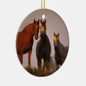 Araber am Sonnenuntergang Keramikornament (Rechts)