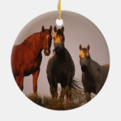 Araber am Sonnenuntergang Keramikornament (Hinten)