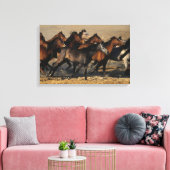 Araber, die in der Wüste laufen Leinwanddruck (Insitu (Wohnzimmer))