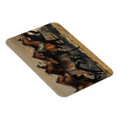 Araber, die in der Wüste laufen Magnet (Rechte Seite)