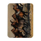 Araber, die in der Wüste laufen Magnet (Vertikal)