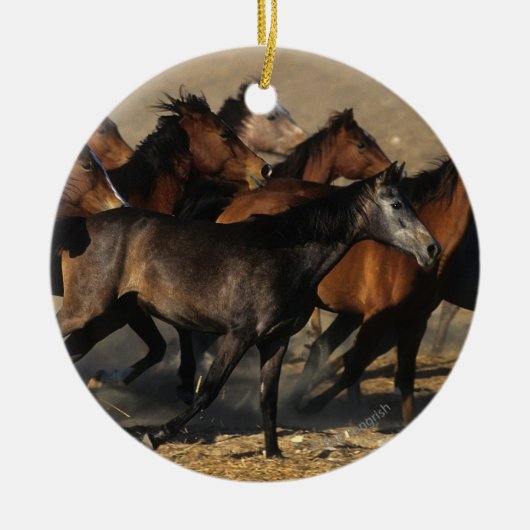 Araber, die in die Wüste laufen Keramik Ornament (Vorne)