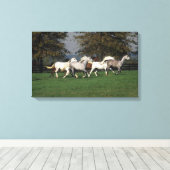 Araber, die vor Ort laufen Leinwanddruck (Insitu (Holzboden))