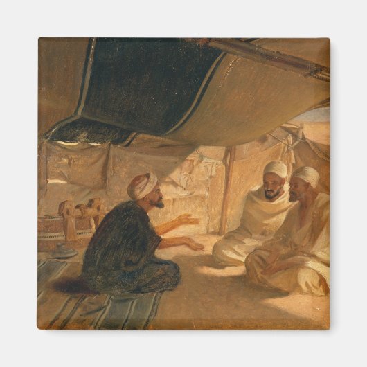 Araber in der Wüste, 1871 Magnet (Vorne)