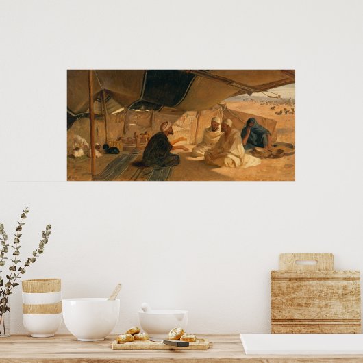 Araber in der Wüste, 1871 Poster (Küche)