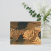 Araber in der Wüste, 1871 Postkarte (Stehend Vorderseite)