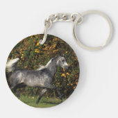 Araber-Laufen: Herbst Schlüsselanhänger (Rückseite)