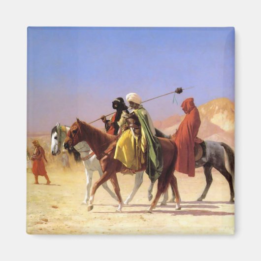 "Araber überqueren die Wüste" von Jean Leon Gerome Magnet (Vorne)