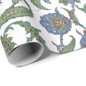 Arabeske Blumenmuster Geschenkpapier (Rolleneckpunkt)