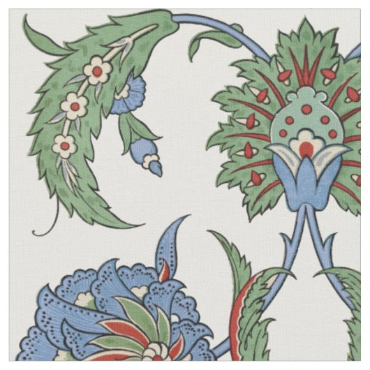 Arabeske Blumenmuster Stoff (Nahaufnahme)