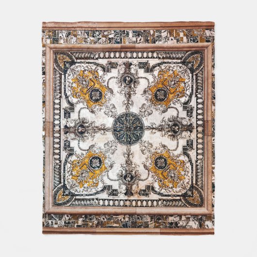 Arabeske Marmorstruktur abstrakte Vintage Hintergr Fleecedecke (Vorderseite)