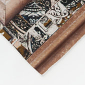 Arabeske Marmorstruktur abstrakte Vintage Hintergr Fleecedecke (Ecke)