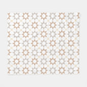 Arabeske marokkanisches Muster Fleecedecke (Vorderseite (Horizontal))