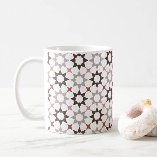 Arabeske marokkanisches Muster Kaffeetasse (Mit Donut)