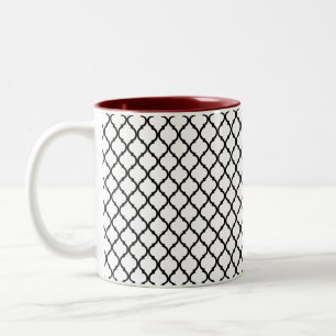 Arabeske Muster Zweifarbige Tasse