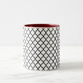Arabeske Muster Zweifarbige Tasse (Mittel)