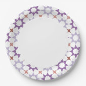 Arabeske Musterpapierplatte Pappteller (Vorderseite)