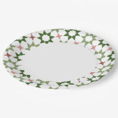 Arabeske Musterpapierplatte Pappteller (Schrägansicht)