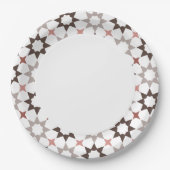 Arabeske Musterpapierplatte Pappteller (Vorderseite)