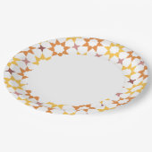 Arabeske Musterpapierplatte Pappteller (Schrägansicht)