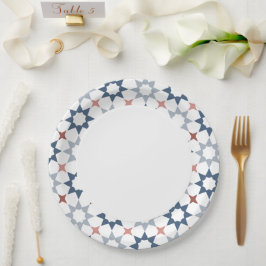 Arabeske Musterpapierplatte Pappteller