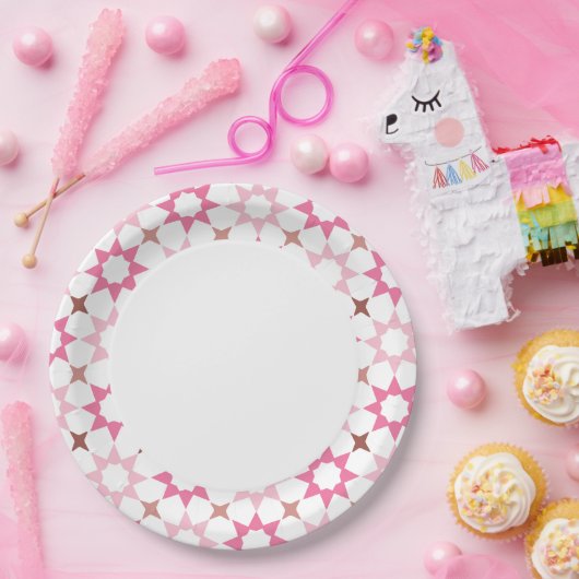 Arabeske Musterpapierplatte Pappteller (Party)