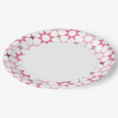 Arabeske Musterpapierplatte Pappteller (Schrägansicht)