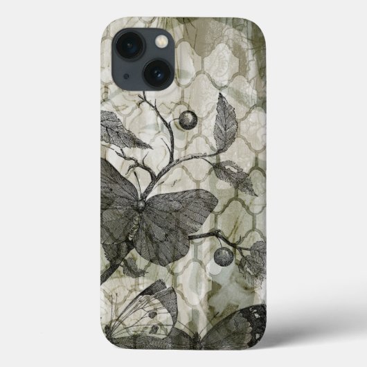 Arabeske-Schmetterlinge I Case-Mate iPhone Hülle (Rückseite)