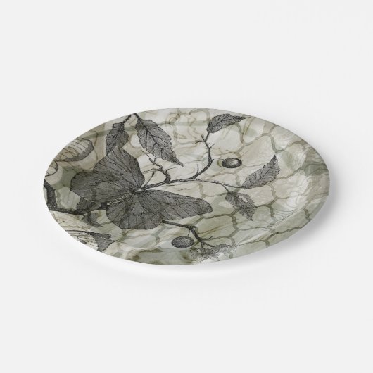 Arabeske-Schmetterlinge I Pappteller (Schrägansicht)