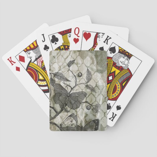 Arabeske-Schmetterlinge I Spielkarten (Rückseite)