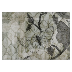 Arabeske-Schmetterlinge II Schneidebrett