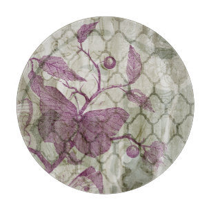 Arabeske-Schmetterlinge III Schneidebrett