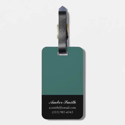 Arabeske-Schmetterlinge V Gepäckanhänger (Rückseite vertikal)