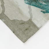 Arabeske-Schmetterlinge VI Fleecedecke (Ecke)