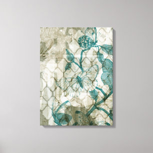Arabeske-Schmetterlinge VI Leinwanddruck