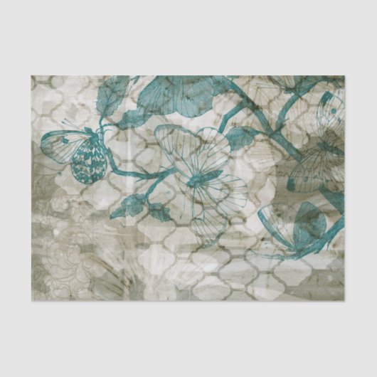 Arabeske-Schmetterlinge VI Seidenpapier (Vorderseite)