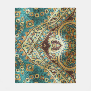 Arabeske Stoff: Arabisches Orientdesign Fleecedecke