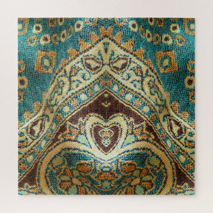 Arabeske Stoff: Arabisches Orientdesign Puzzle