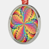 Arabeske-Taste Silbernes Ornament (Links)