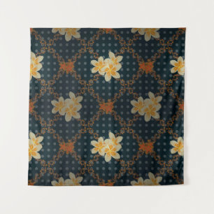 Arabeske. Vintage abstraktes Raster florales nahtl Wandteppich